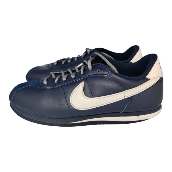 Nike Cortez '06 Leather Men's Shoes Obsidian Blue/White - Size 9 - Picture 1 of 6